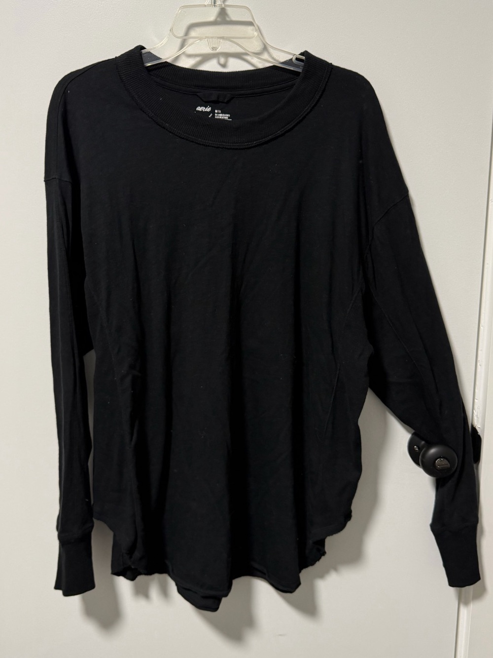 Aerie Black Long Sleeve Tee | Size Medium